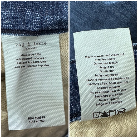 Rag & Bone Cate Mid-Rise Ankle Skinny Jeans [4520] - Picture 8 of 8